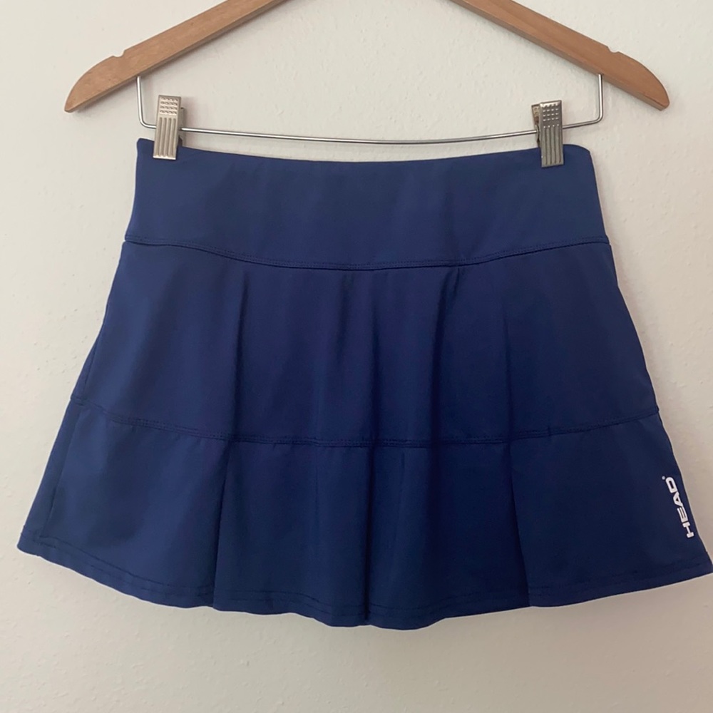 Head Navy Skirt pleats